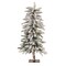 Melrose Pre-lit Flocked Alpine Artificial Christmas Tree - 3' - Clear Lights